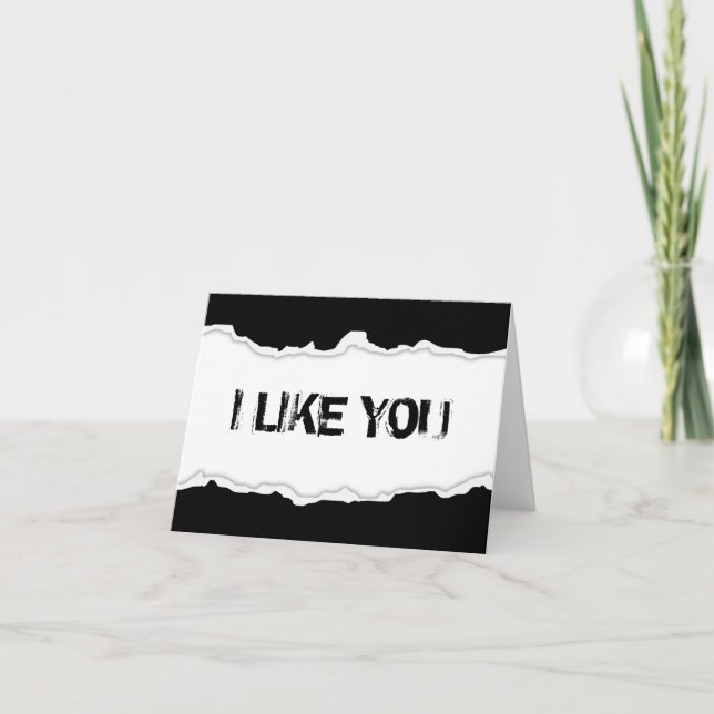 i like you page rip holiday card (Front)