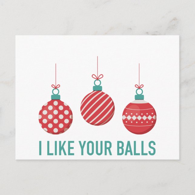 I Like Your Balls Postcard (Front)