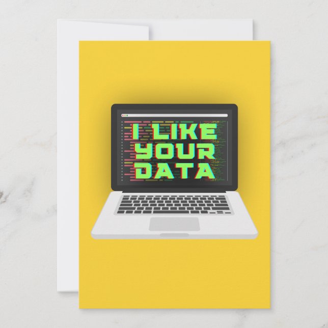 I LIKE YOUR DATA HOLIDAY CARD (Front)