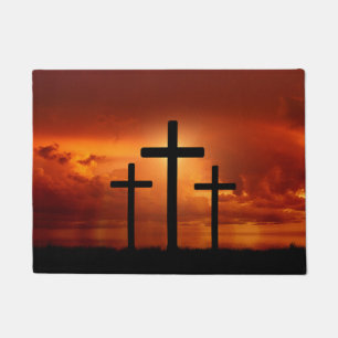 I live by faith through Jesus Christ Doormat