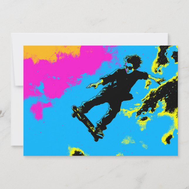 I Live To Fly - Skateboarder (Front)