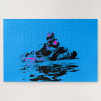 I Live to Kart - Go Kart Racer Jigsaw Puzzle