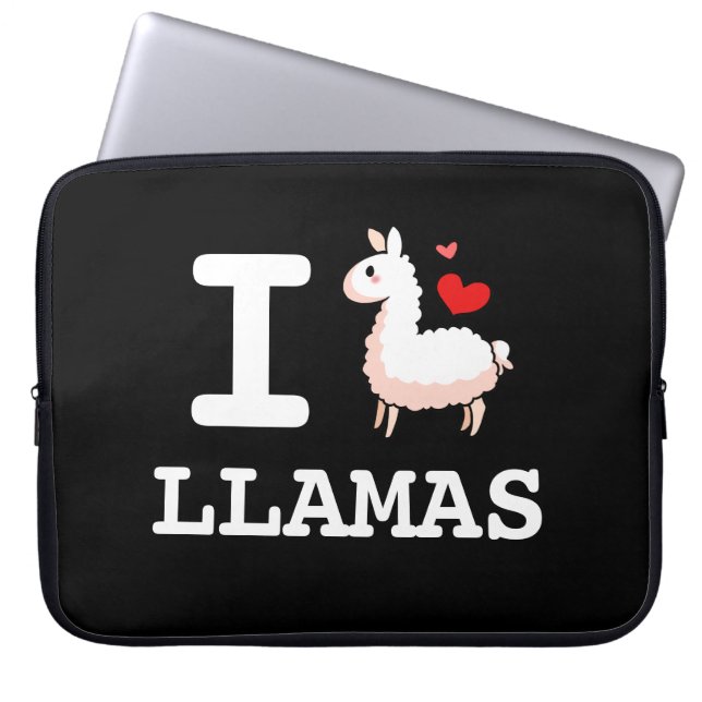 I Llama Llamas Laptop Sleeve (Front)
