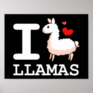 I Llama Llamas Poster