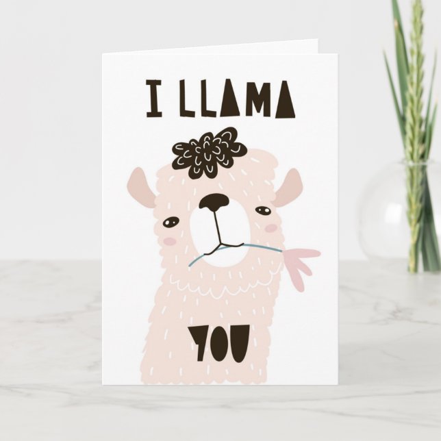 I Llama You Card (Front)