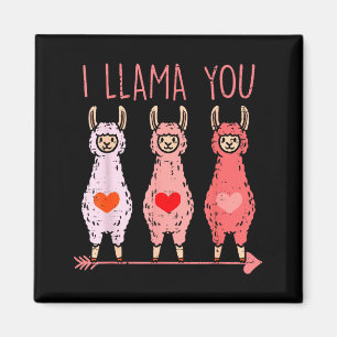 I Llama You Cute Valentines Day Alpaca Girls Women Magnet