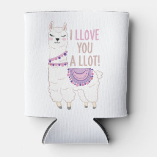 I Llove You a Llot - Funny Llama Can Cooler