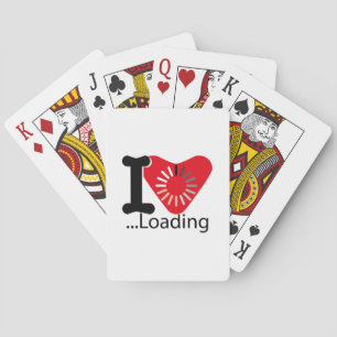I LOADING HEART BY MASANSER PIXELAT PLAYING CARDS