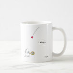 I LOB YOU by Sandra Boynton Coffee Mug<br><div class="desc">A startled tennis-playing cat sees a heart lofted over the net. The message? "I lob you." By popular demand,  Sandra Boynton has re-created her classic mug design from the early 80s.</div>