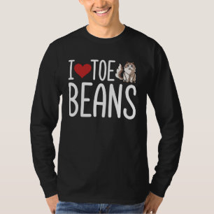 I Loe Toe Toe Beans Ragdoll Cat for Christmas T-Shirt