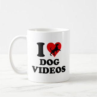 I Log Chien Vidéos Café Mug