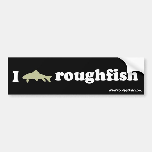 i logo roughfish bumper sticker (Front)