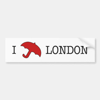 I ☂ London (Bumper Sticker) Bumper Sticker