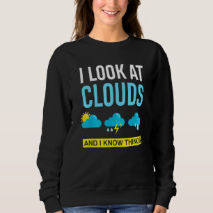 I Look At Clouds And I Know Things Meteorologist Sweatshirt