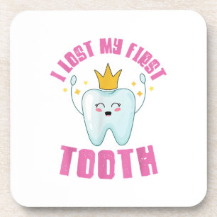 I Lost My First Tooth Teeth Out Kids Gift Coaster