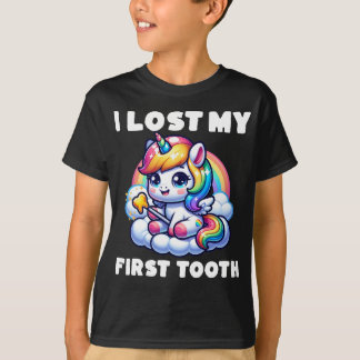 I Lost My First Tooth Unicorn Tooth Fairy T-Shirt