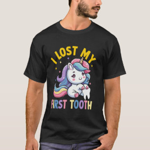 I Lost My First Tooth Unicorn Tooth Fairy Tale Mag T-Shirt
