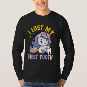 I Lost My First Tooth Unicorn Tooth Fairy Tale Mag T-Shirt