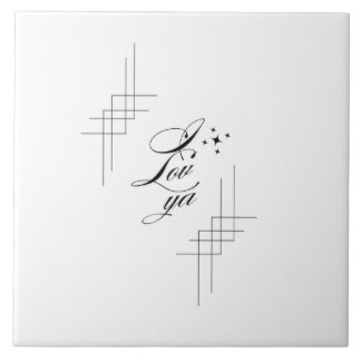 I lov ya tile