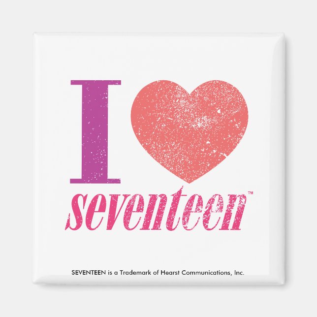 I Love 17 Magnet (Front)