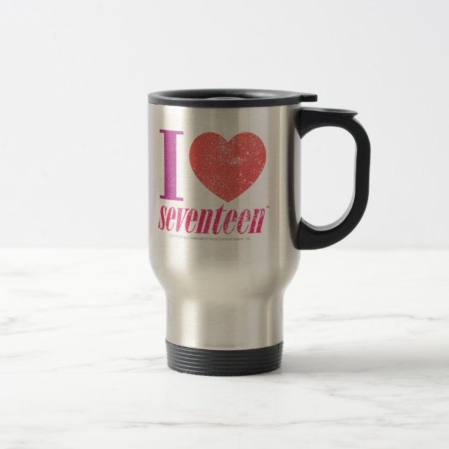 I Love 17 Travel Mug (Right)