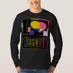I love 1930 - Pop art Vintage T-Shirt