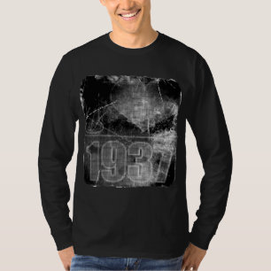 I love 1937 - Black and White Vintage T-Shirt