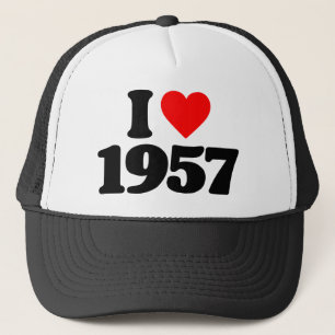I LOVE 1957 TRUCKER HAT