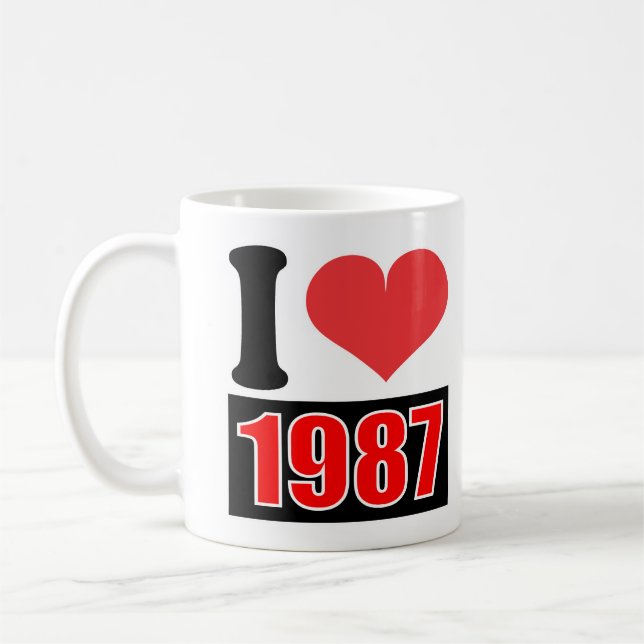 I love 1987 - Mugs (Gauche)