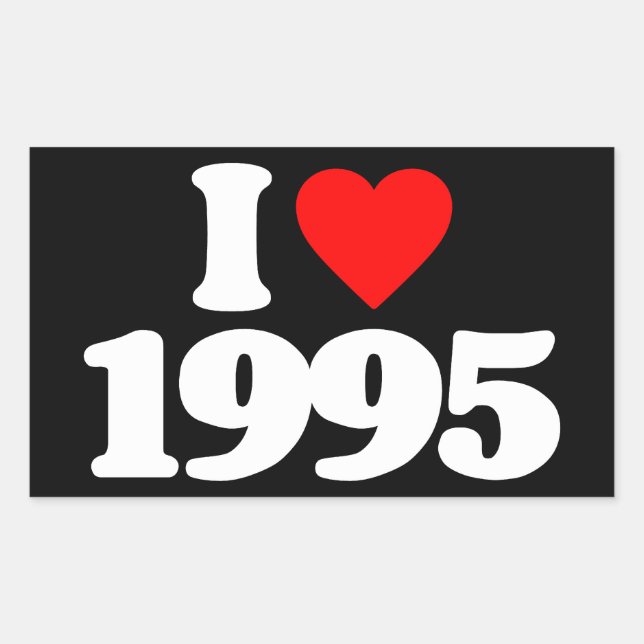 I LOVE 1995 STICKER (Front)