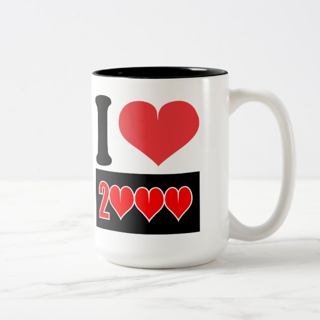 I love 2000 - Mugs (Droit)