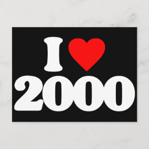 I LOVE 2000 POSTCARD