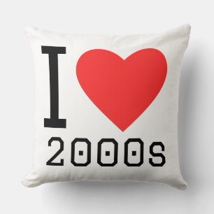 I love 2000s throw pillow