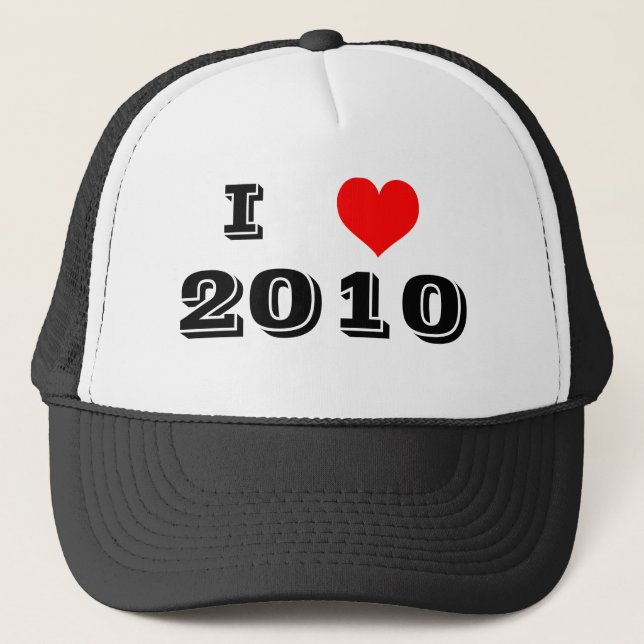 i love 2010 trucker hat (Front)
