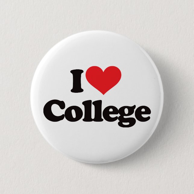 I love 2 inch round button (Front)