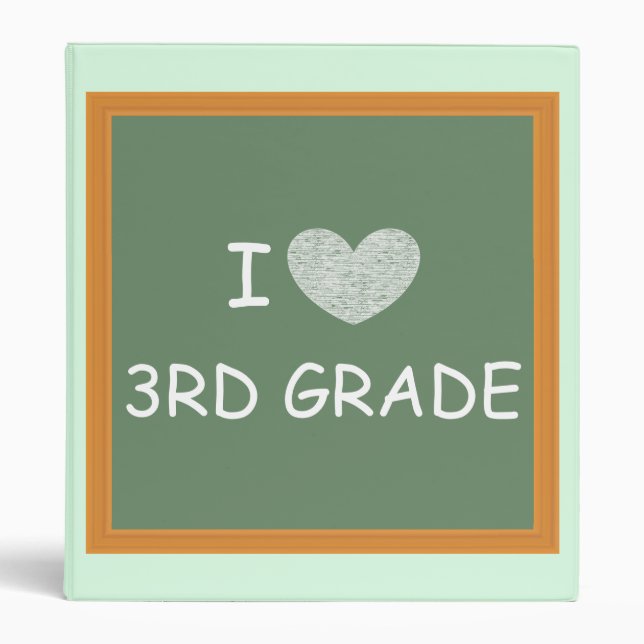 I Love 3rd Grade Binder (Front)