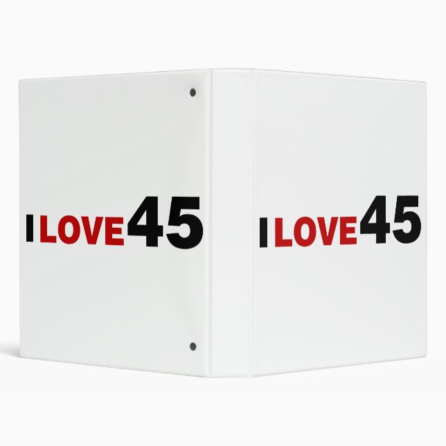 I Love 45 Binder (Background)