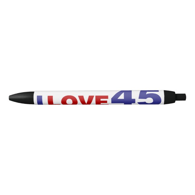 I Love 45 Black Ink Pen (Front)