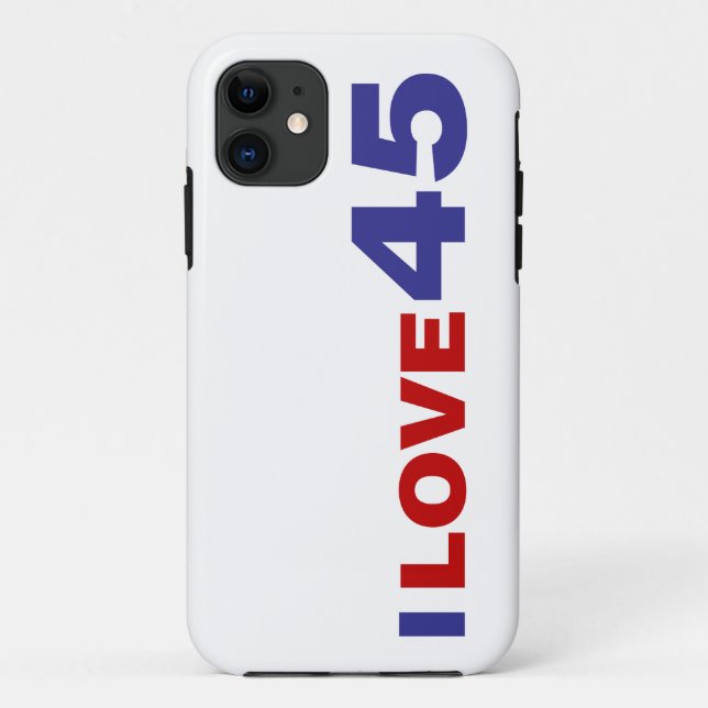 I Love 45 Case-Mate iPhone Case (Back)
