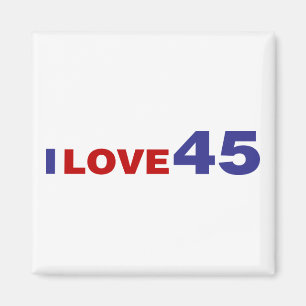 I Love 45 Magnet