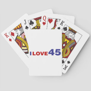 I Love 45 Playing Cards