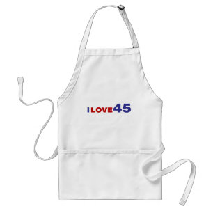 I Love 45 Standard Apron