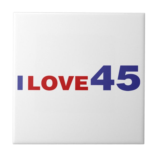 I Love 45 Tile (Front)