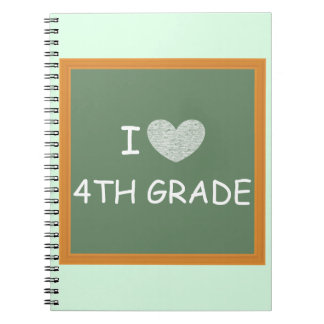 I Love 4th Grade Notebook