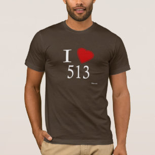 I Love 513 Cincinnati T-Shirt