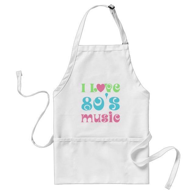 I Love 80s Music Standard Apron (Front)