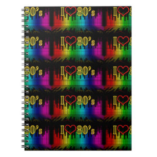 i love 80s notebook