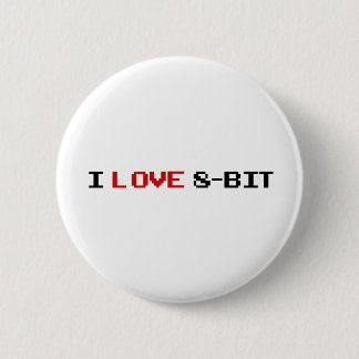 I Love 8 Bit 2 Inch Round Button