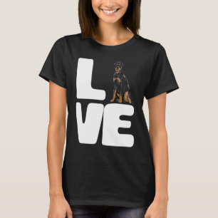 I Love A My Dog Rottweiler T-Shirt