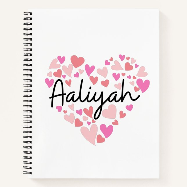 I love Aaliyah Notebook (Front)
